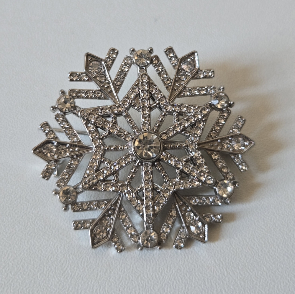 Silver Snowflake Ornament